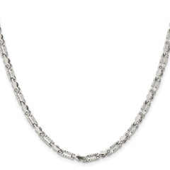 Stainless Steel Polished Fancy Link 18in Chain