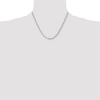 Women's Stainless Steel Open Link Chain Necklace 3.4mm