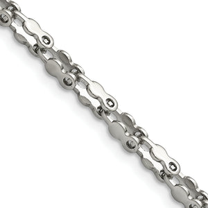 Women's Stainless Steel Open Link Chain Necklace 3.4mm
