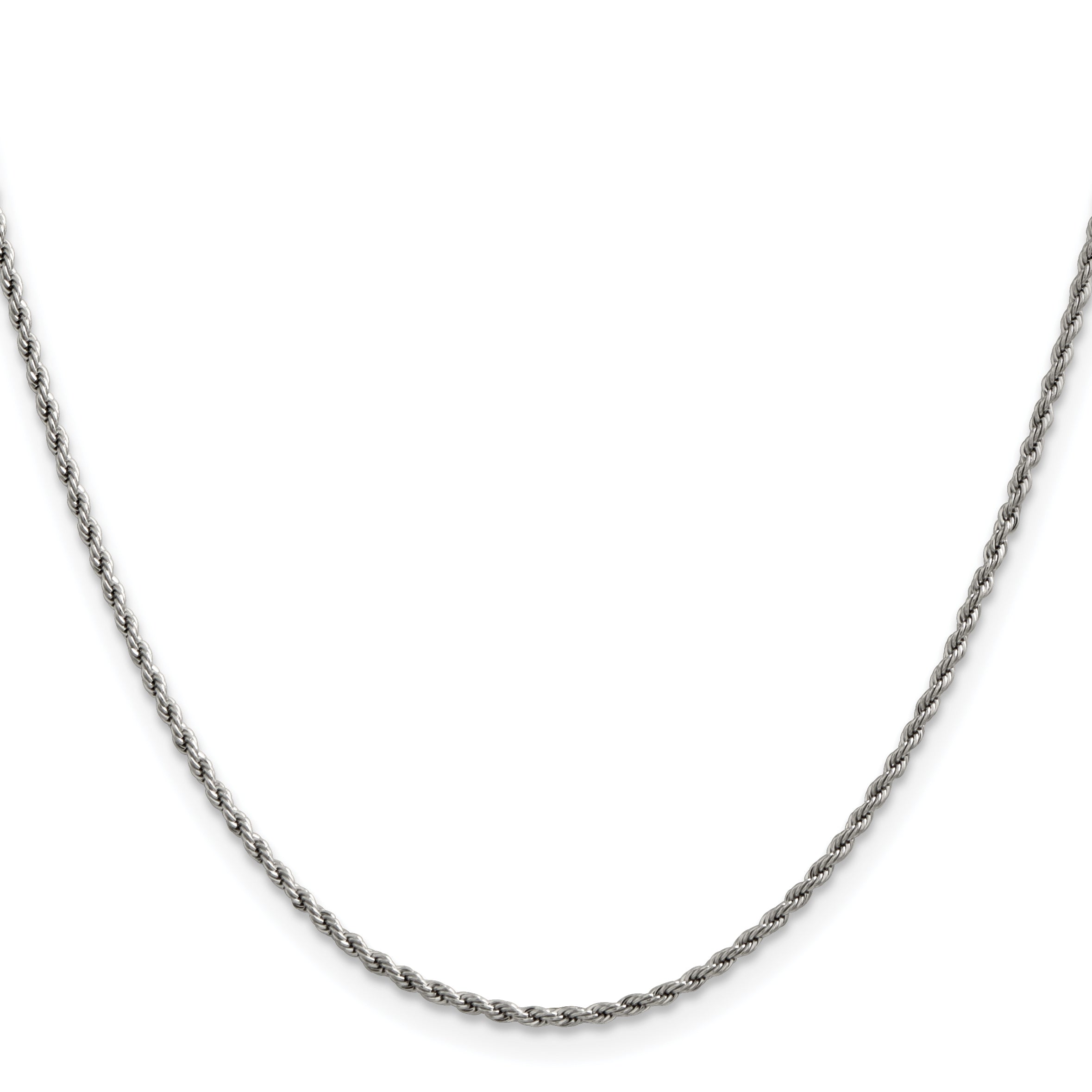 Chisel Stainless Steel Polished 1.5mm 22 inch Rope Chain Secondary image