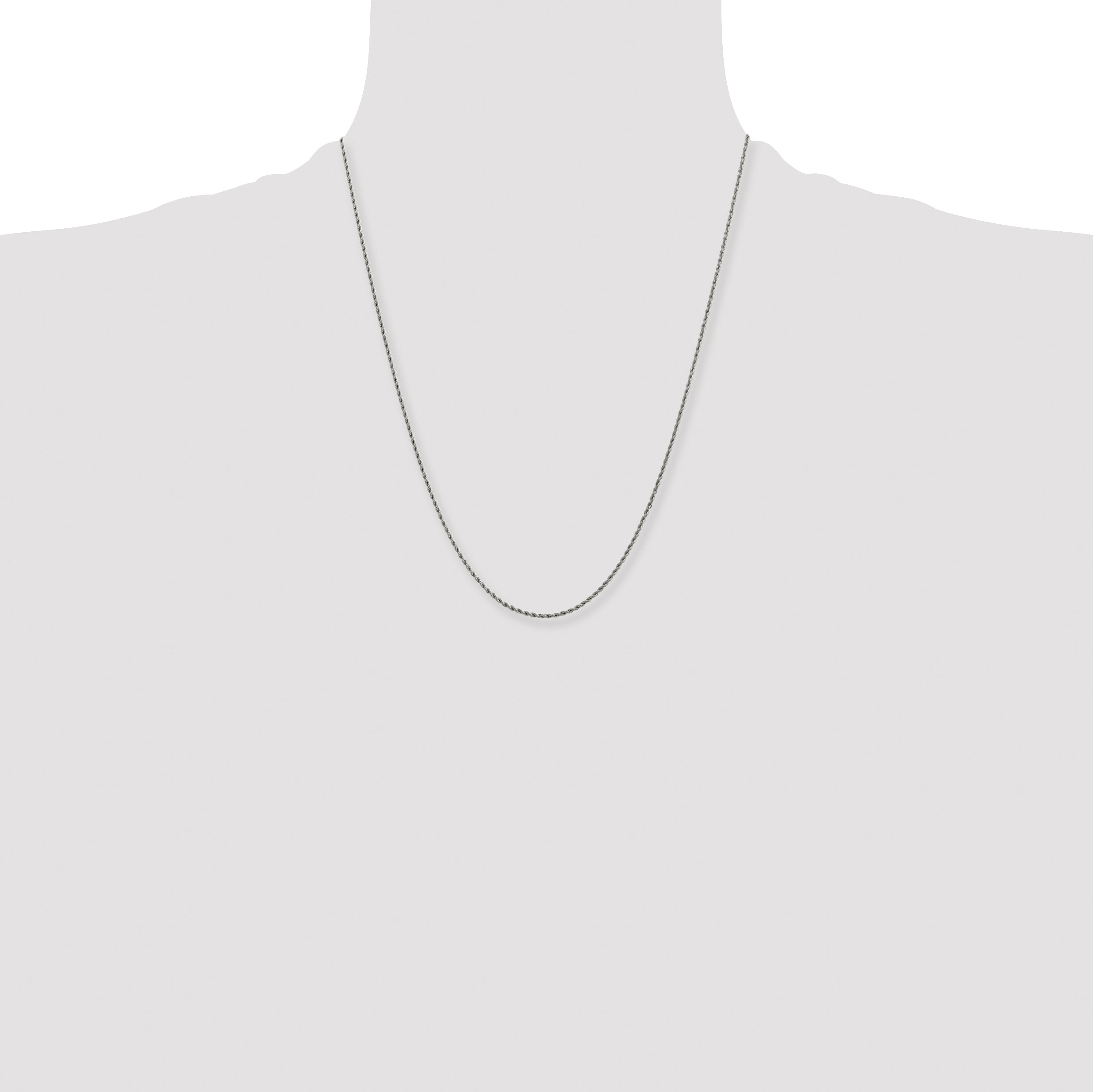 Chisel Stainless Steel Polished 1.5mm 22 inch Rope Chain