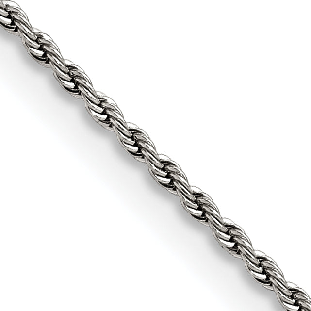 Chisel Stainless Steel Polished 1.5mm 22 inch Rope Chain Main image