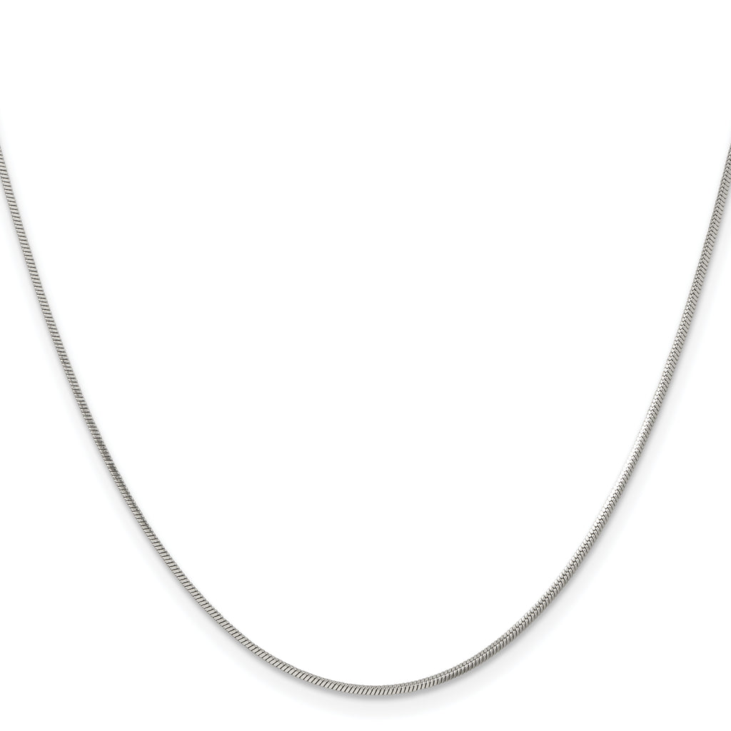 Chisel Stainless Steel Polished 1.2mm Square Snake Chain