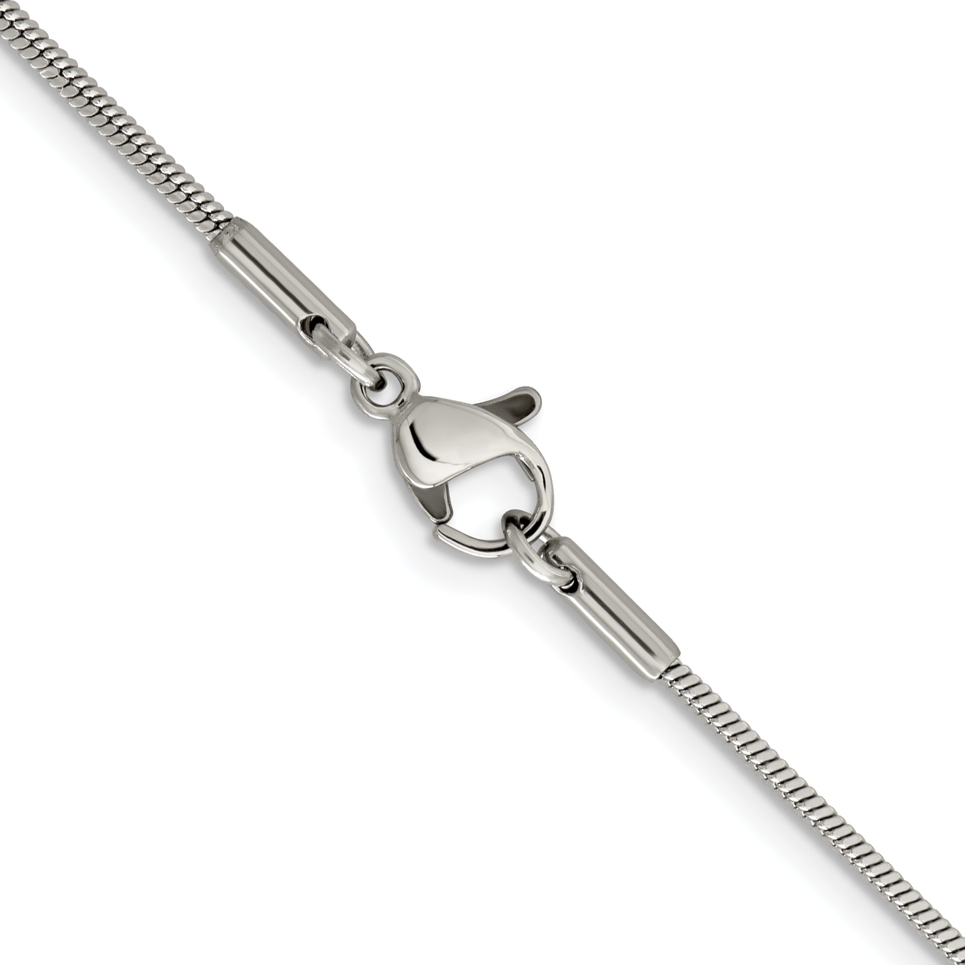 Women's Stainless Steel Snake Chain Necklace 1.2mm Secondary image