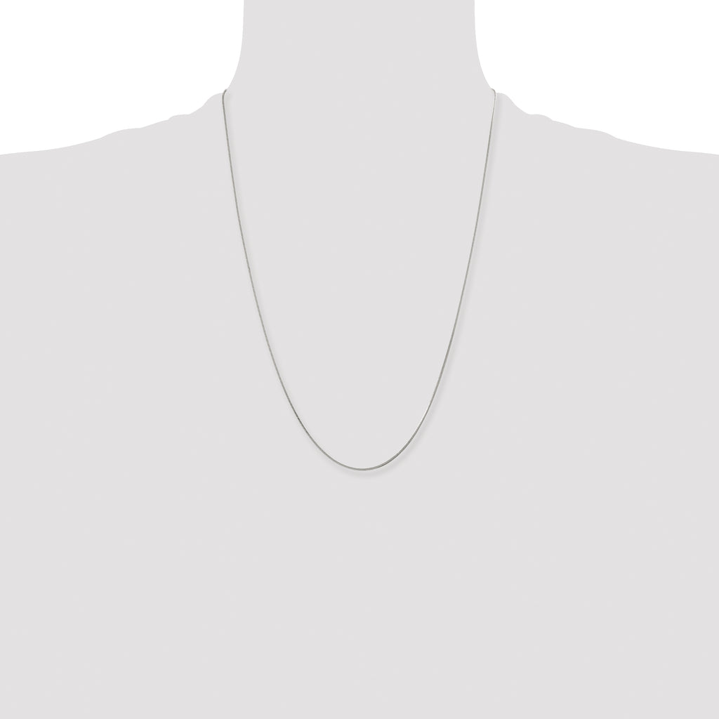 Chisel Stainless Steel Polished 1.2mm Square Snake Chain