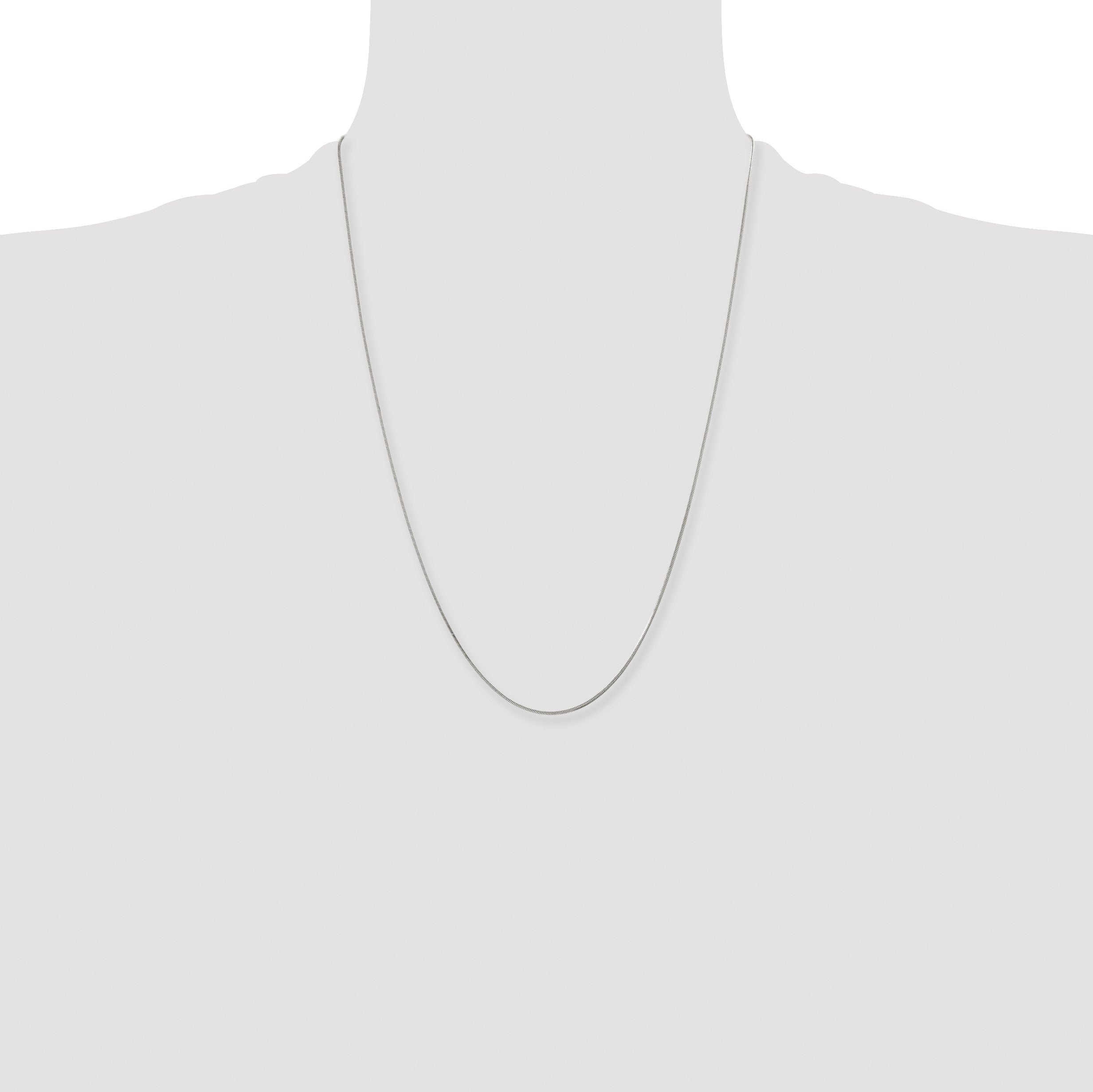 Chisel Stainless Steel Polished 1.2mm Square Snake Chain