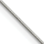 Chisel Stainless Steel Polished 1.2mm Square Snake Chain