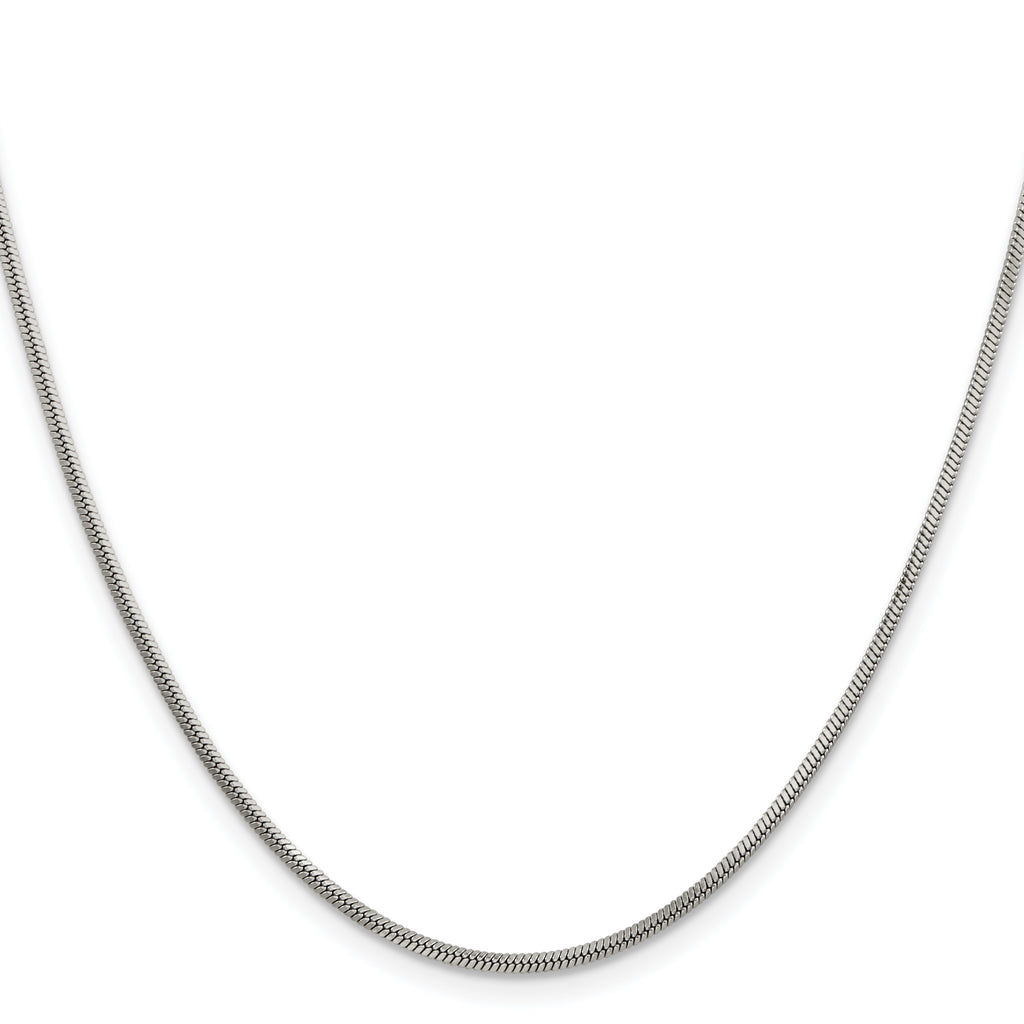 Women's Stainless Steel Snake Chain Necklace 1.5mm