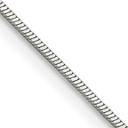 Chisel Stainless Steel Polished 1.5mm Square Snake Chain