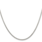 Women's Stainless Steel Herringbone Chain Necklace 1.8mm