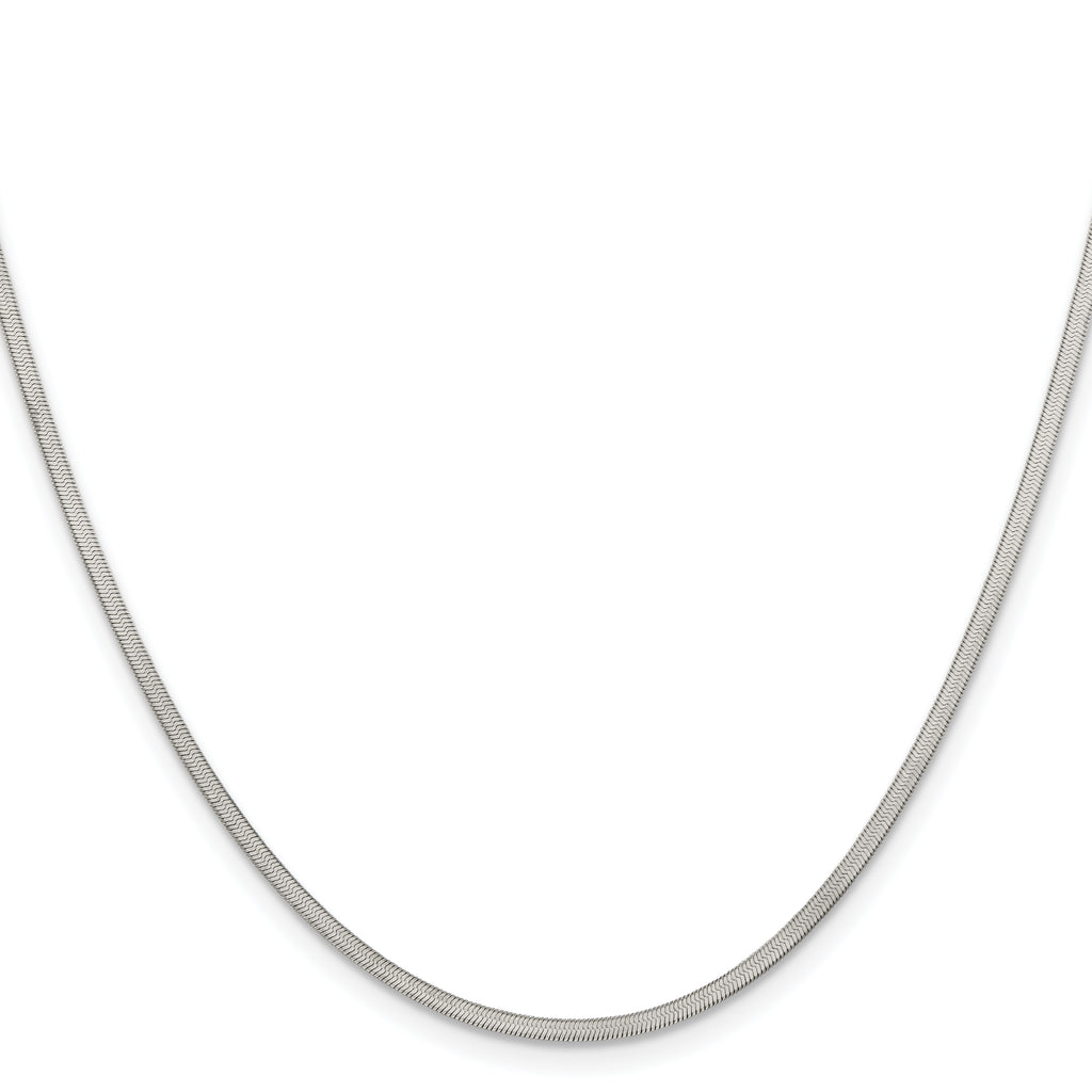 Chisel Stainless Steel Polished 1.8mm Herringbone Chain