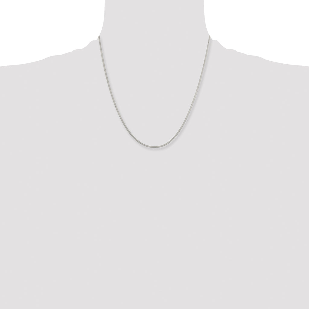 Women's Stainless Steel Herringbone Chain Necklace 1.8mm