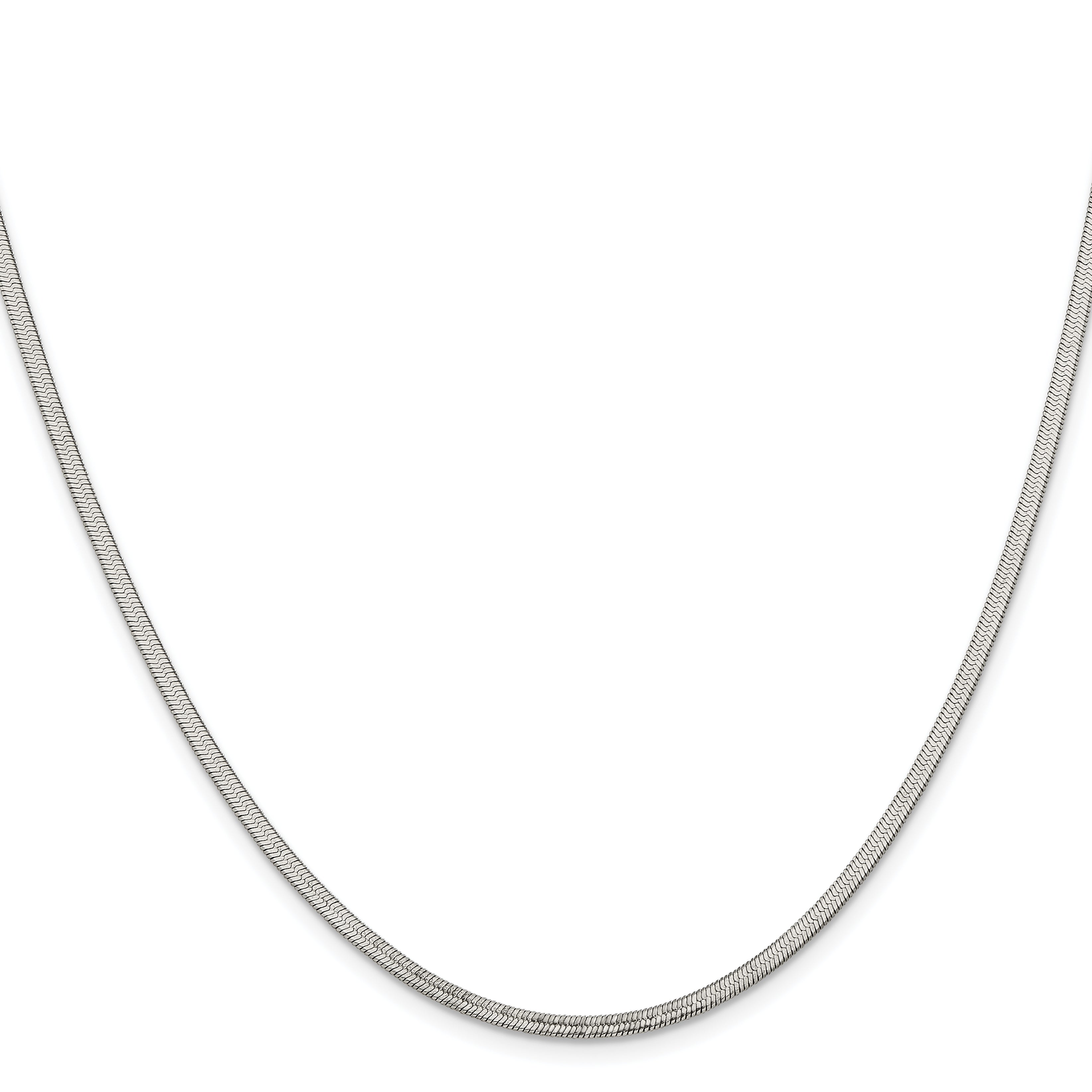 Chisel Stainless Steel Polished 2.3mm Herringbone Chain
