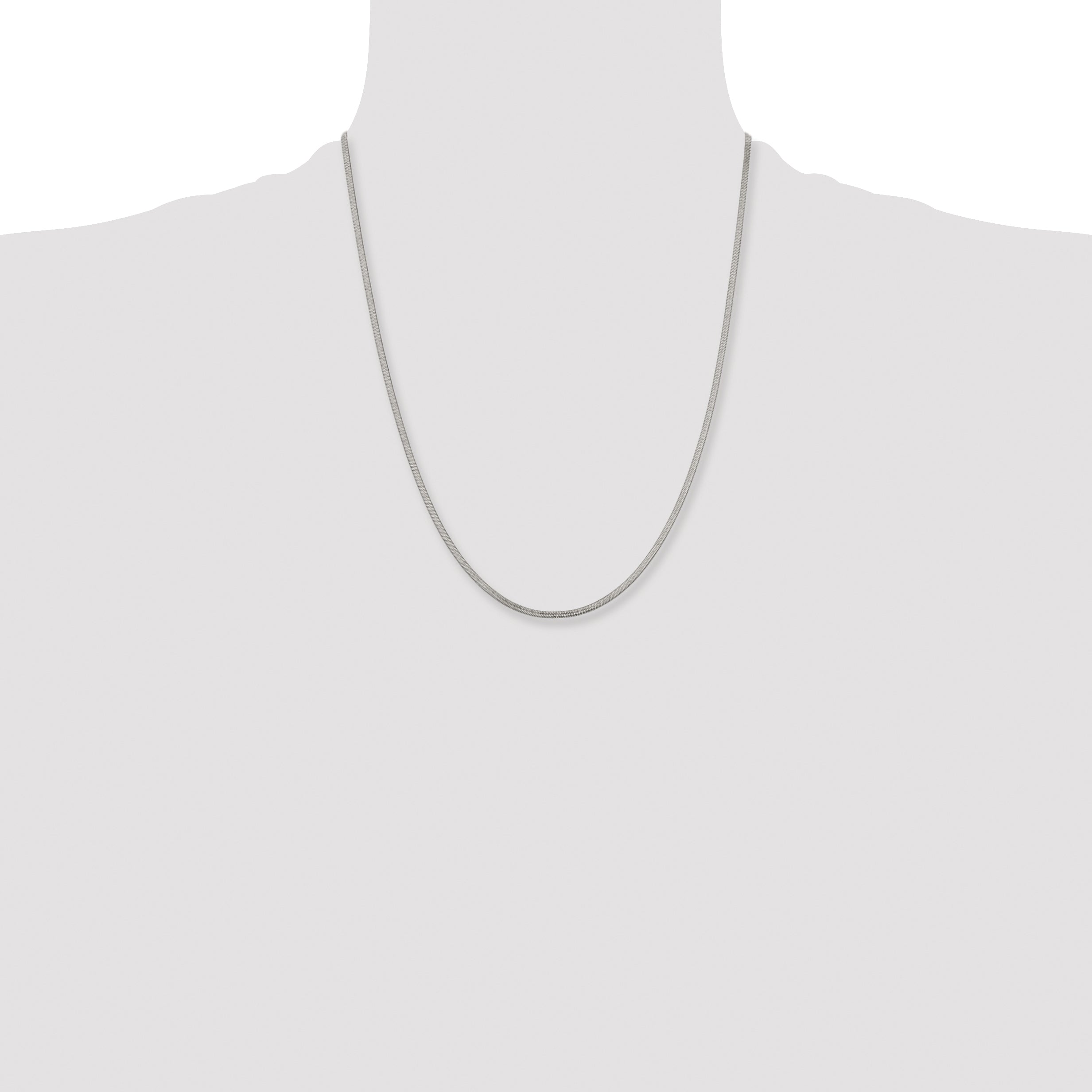 Chisel Stainless Steel Polished 2.3mm 22 inch Herringbone Chain