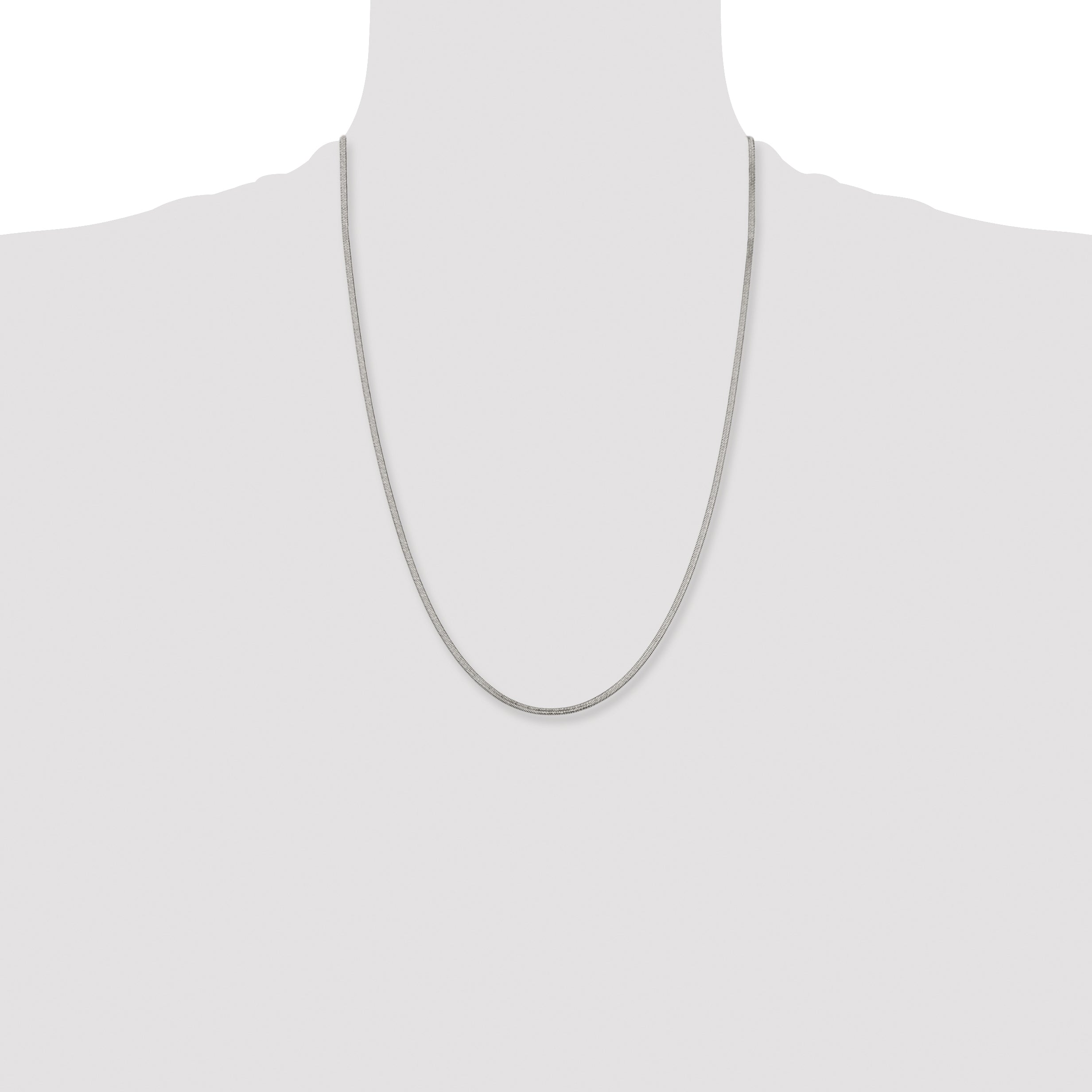 Chisel Stainless Steel Polished 2.3mm Herringbone Chain