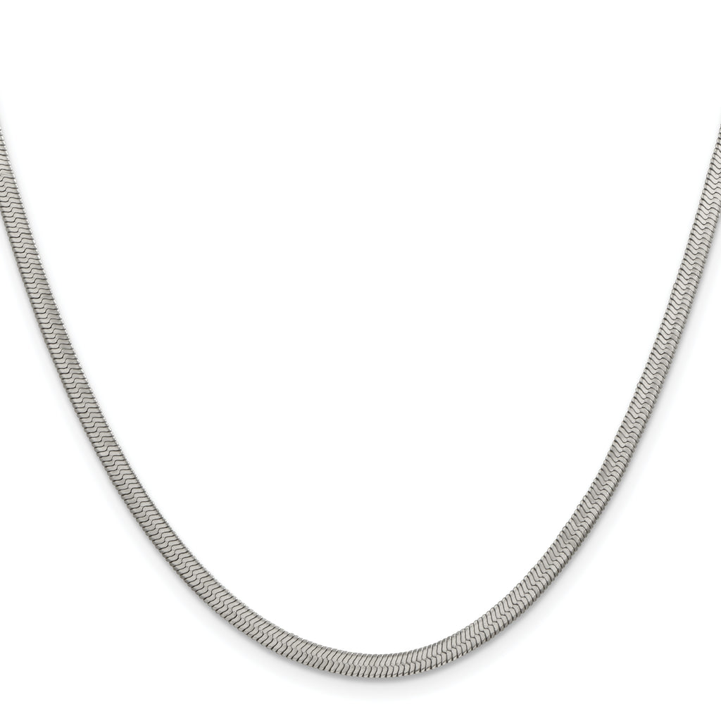 Chisel Stainless Steel Polished 3.3mm Herringbone Chain