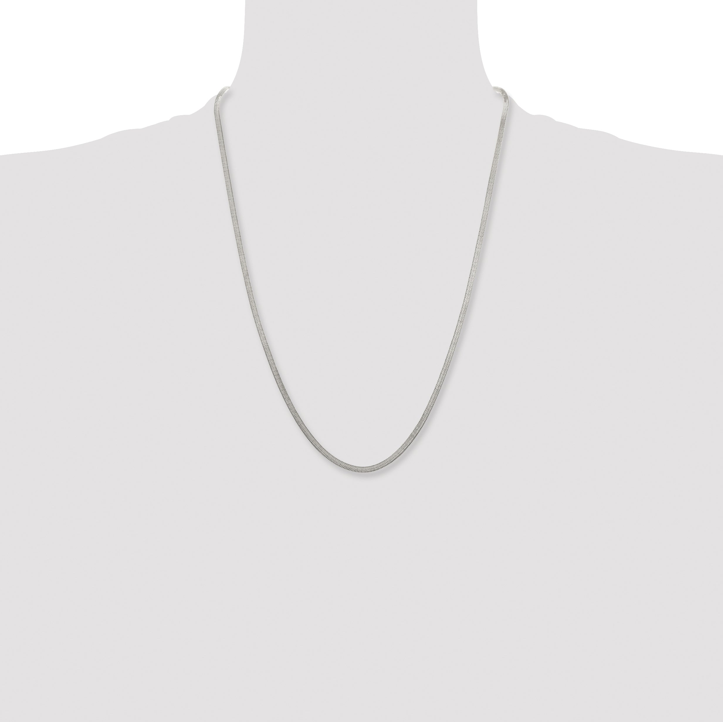 Chisel Stainless Steel Polished 3.3mm Herringbone Chain