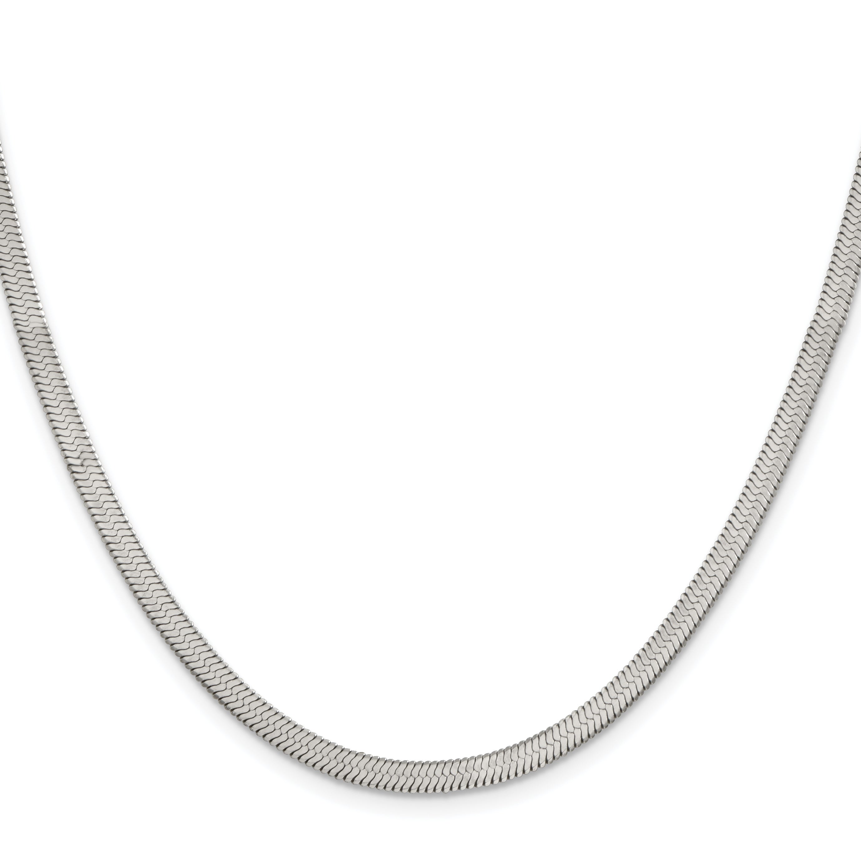 Chisel Stainless Steel Polished 3.90mm Herringbone Chain Secondary image
