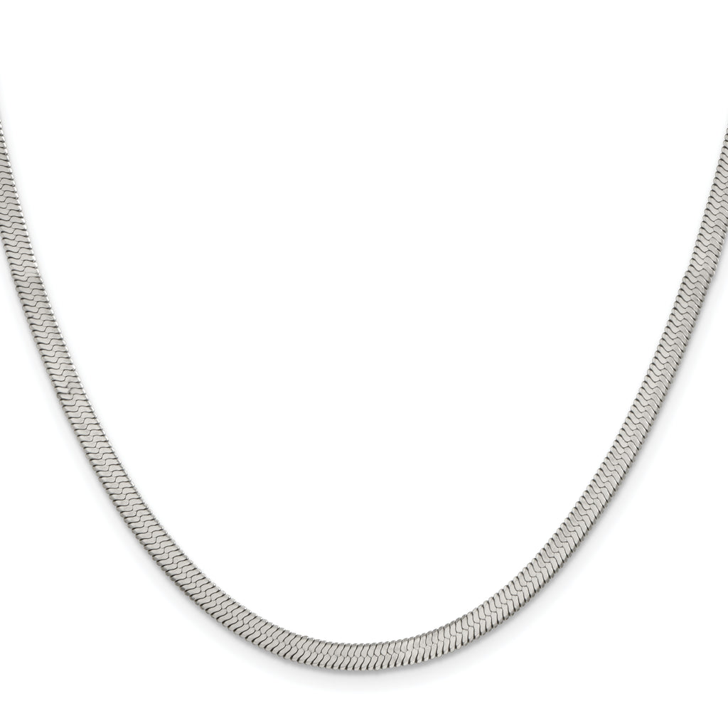 Chisel Stainless Steel Polished 3.90mm Herringbone Chain