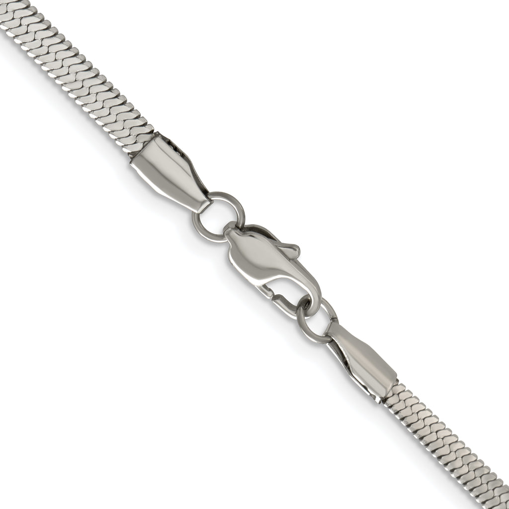 Chisel Stainless Steel Polished 3.90mm Herringbone Chain