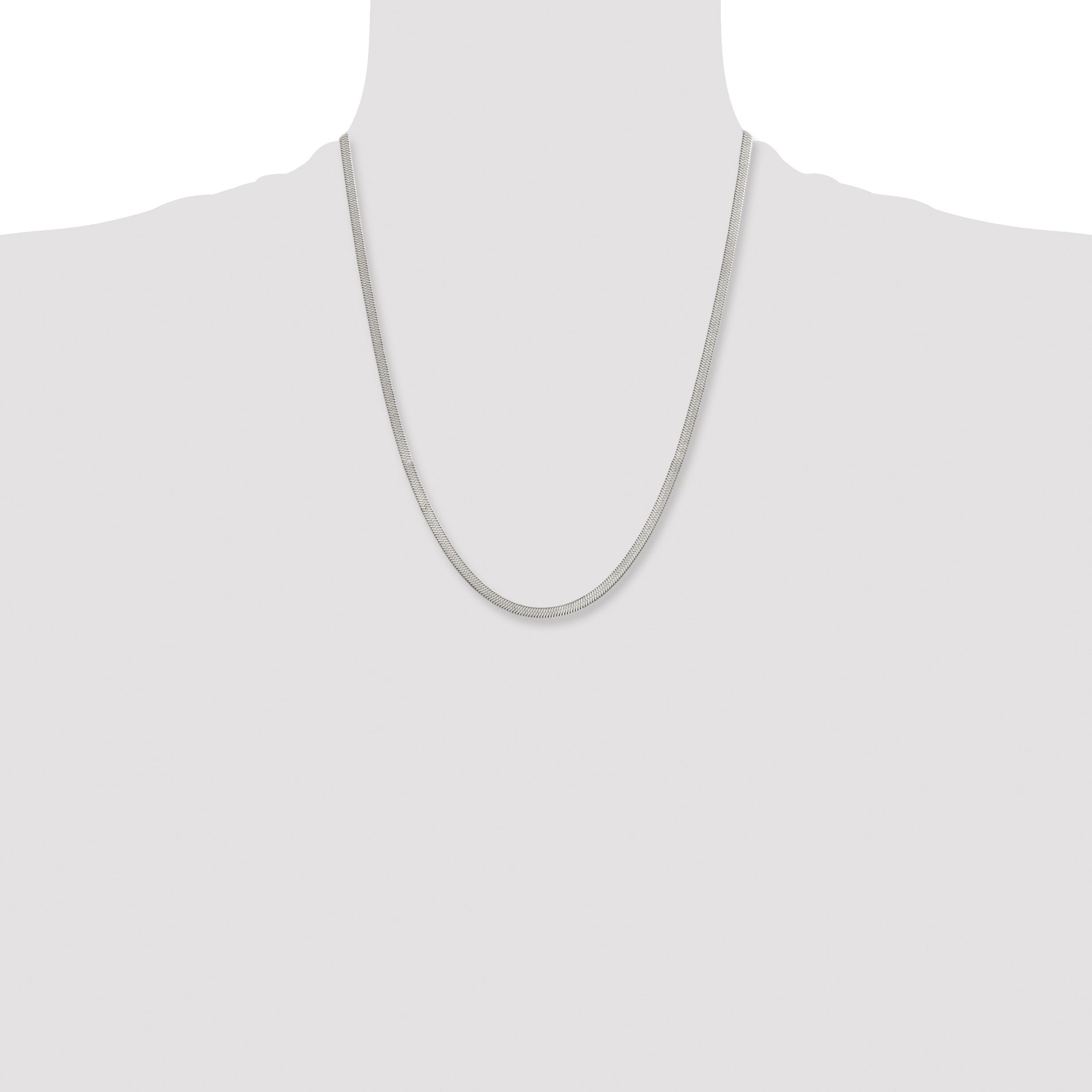 Chisel Stainless Steel Polished 3.90mm 22 inch Herringbone Chain