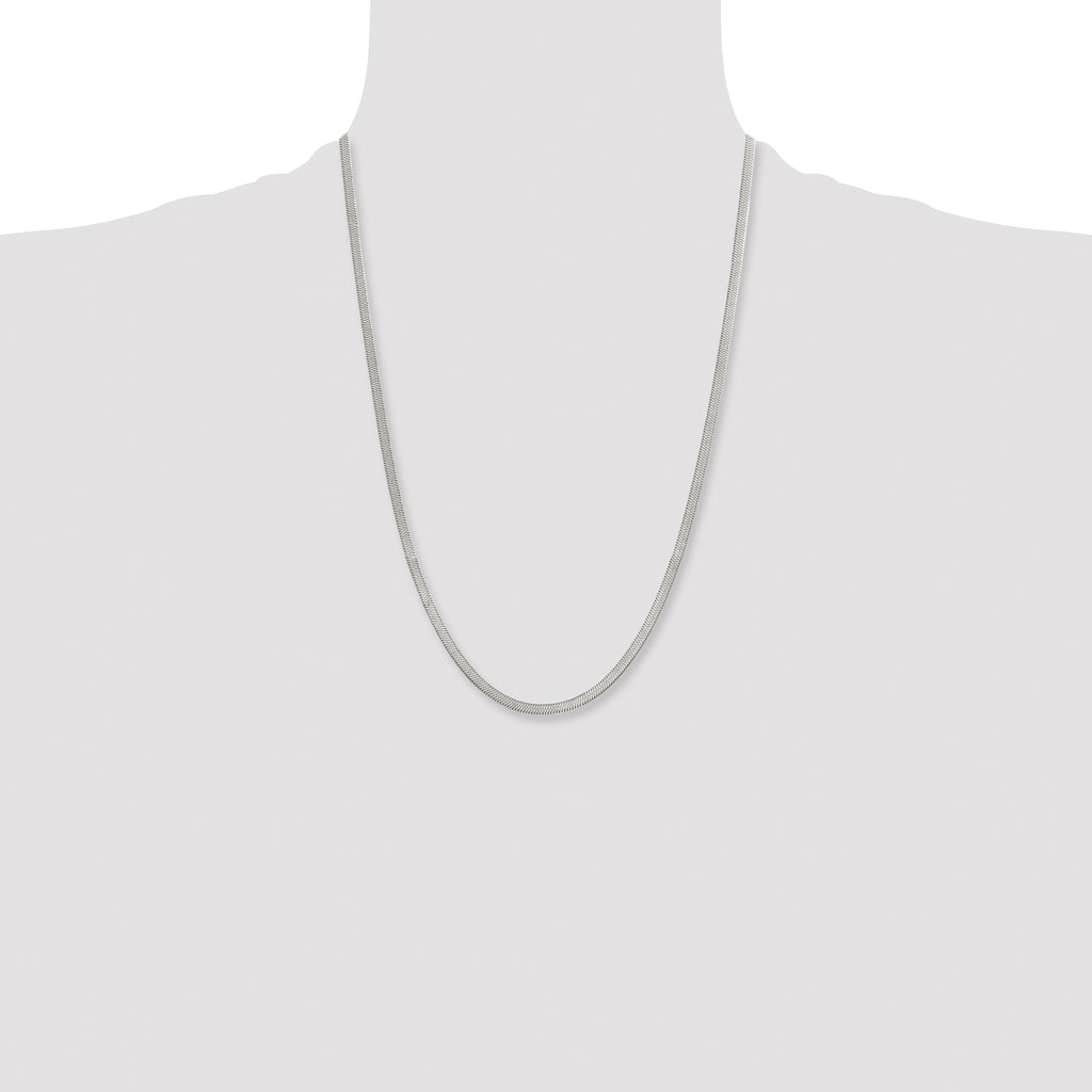 Chisel Stainless Steel Polished 3.90mm Herringbone Chain