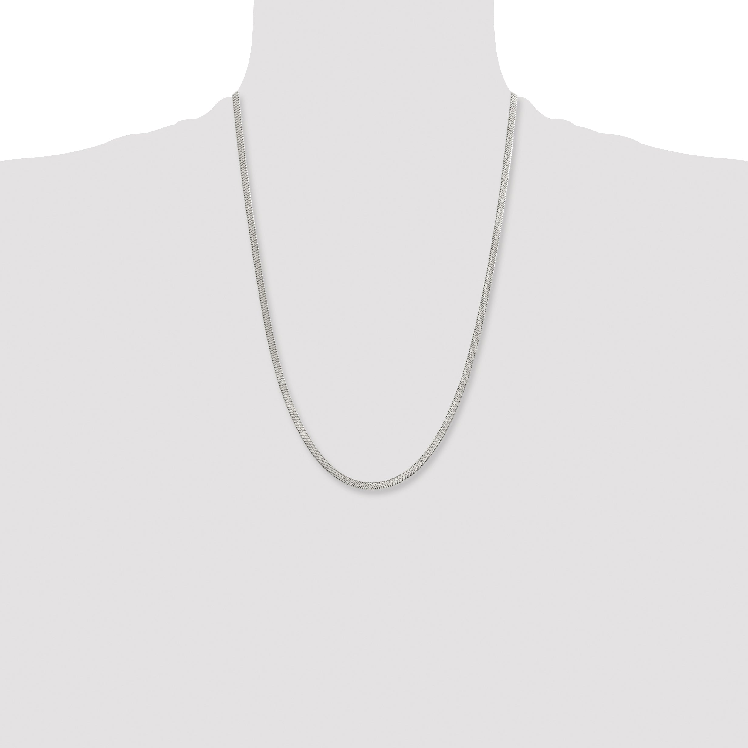 Chisel Stainless Steel Polished 3.90mm Herringbone Chain