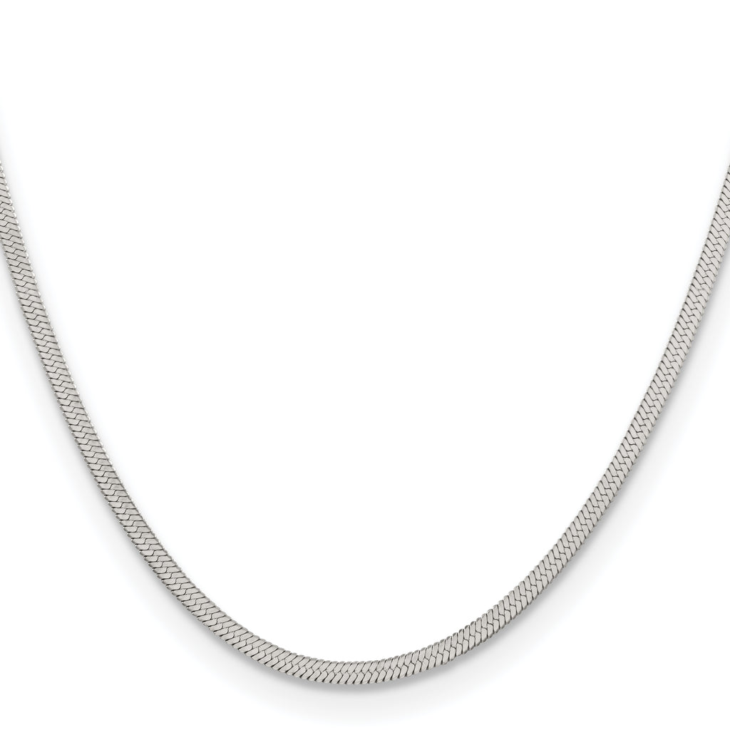Chisel Stainless Steel Polished 3.4mm Herringbone Chain