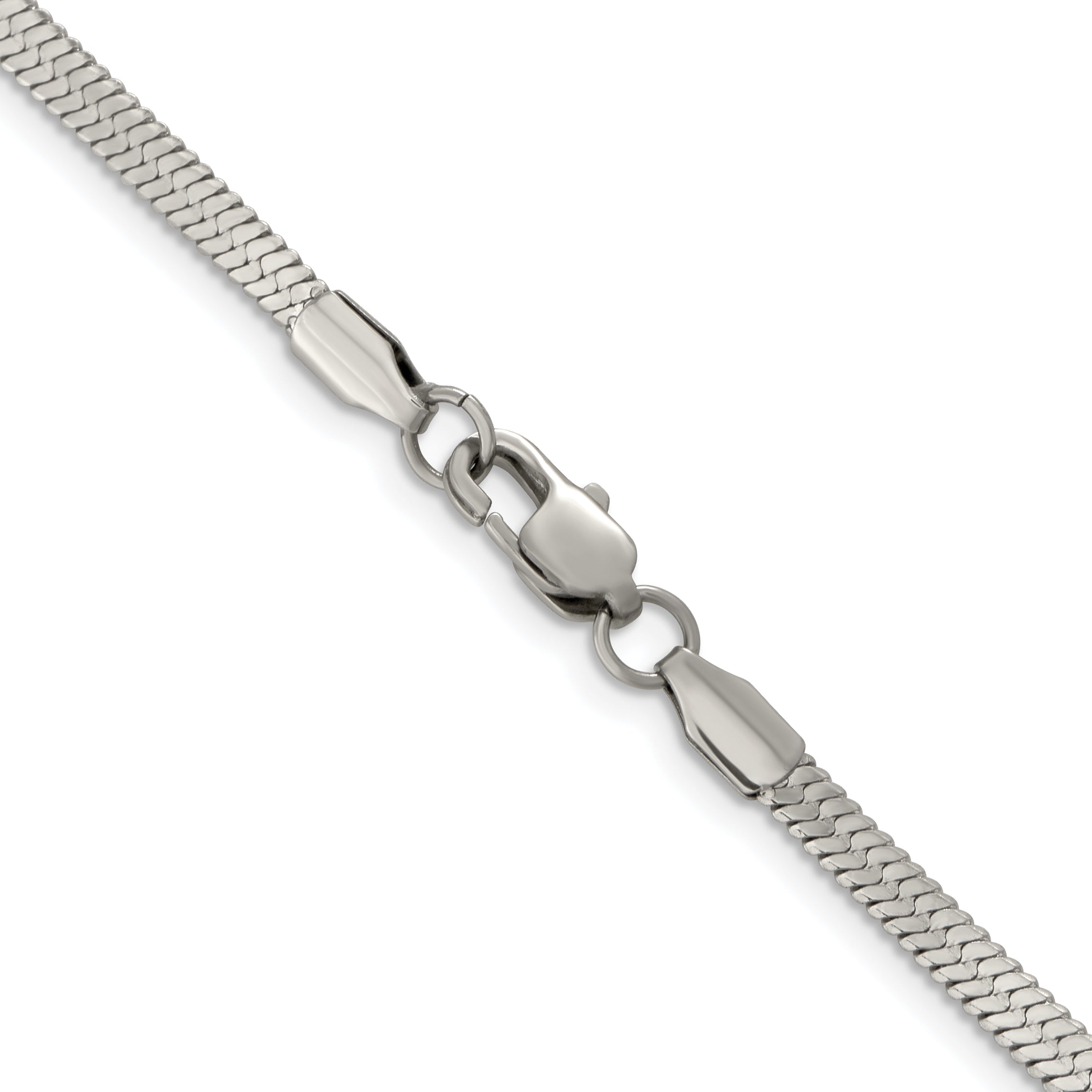 Chisel Stainless Steel Polished 3.4mm Herringbone Chain