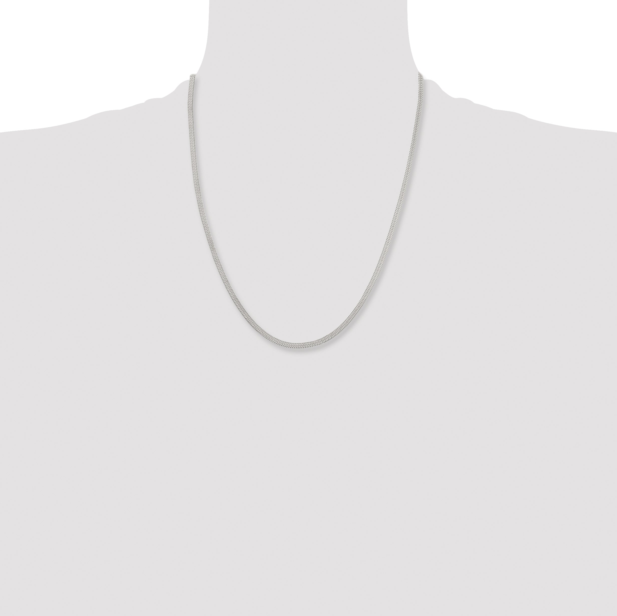 Chisel Stainless Steel Polished 3.4mm 22 inch Herringbone Chain