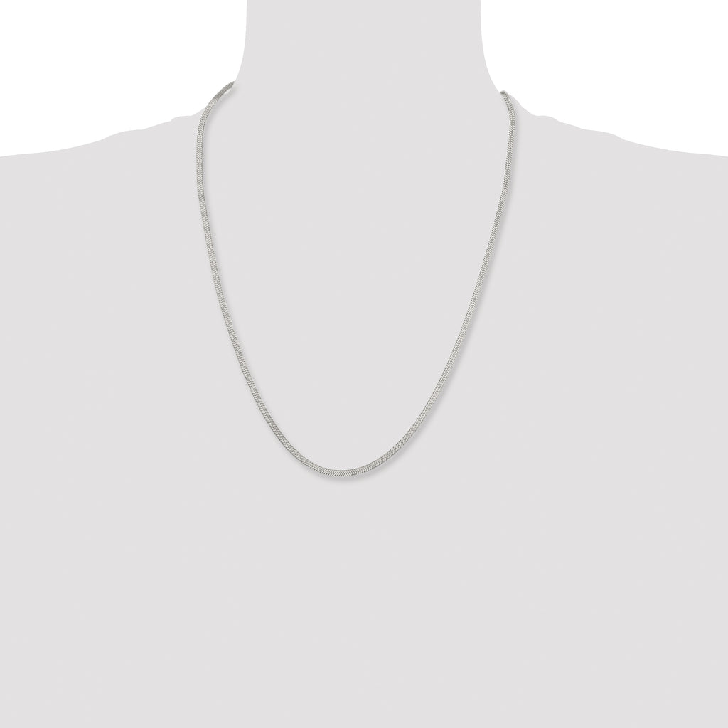 Chisel Stainless Steel Polished 3.4mm Herringbone Chain