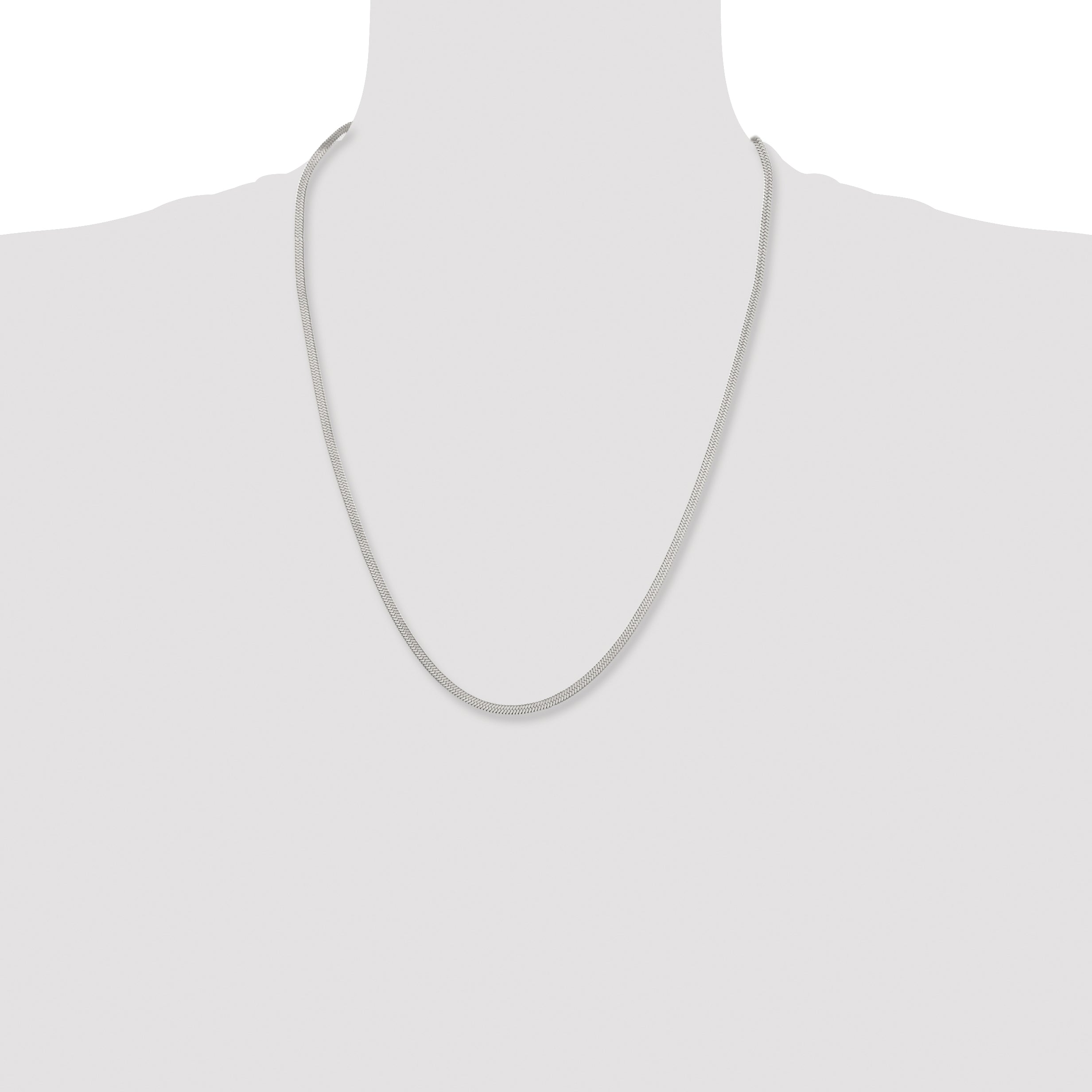 Chisel Stainless Steel Polished 3.4mm Herringbone Chain