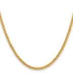 Chisel Stainless Steel Polished Yellow IP-plated 3mm Cyclone Chain