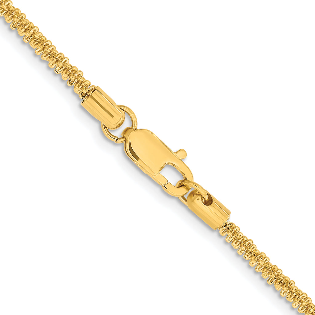 Chisel Stainless Steel Polished Yellow IP-plated 3mm Cyclone Chain