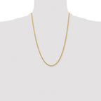 Chisel Stainless Steel Polished Yellow IP-plated 3mm Cyclone Chain