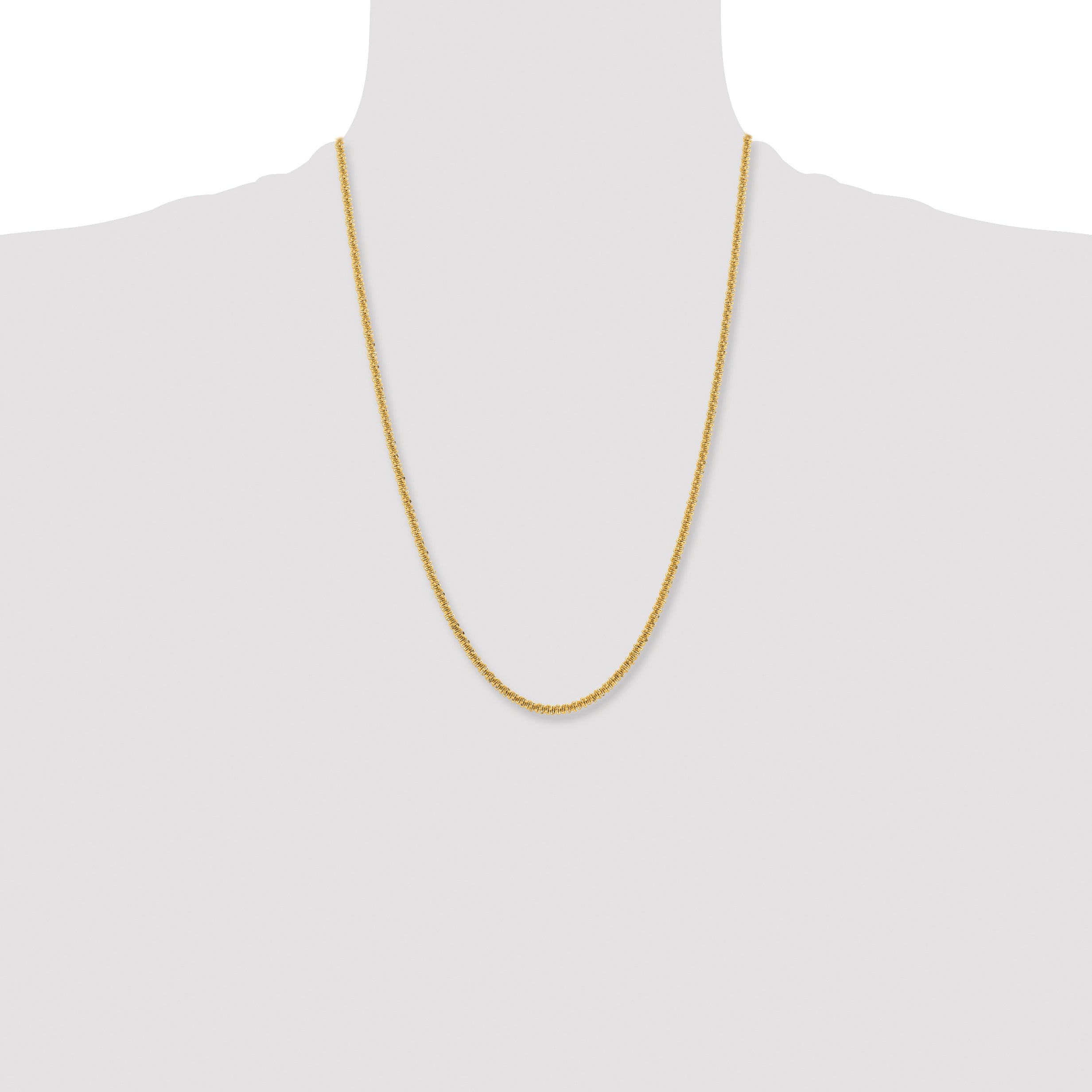 Chisel Stainless Steel Polished Yellow IP-plated 3mm Cyclone Chain