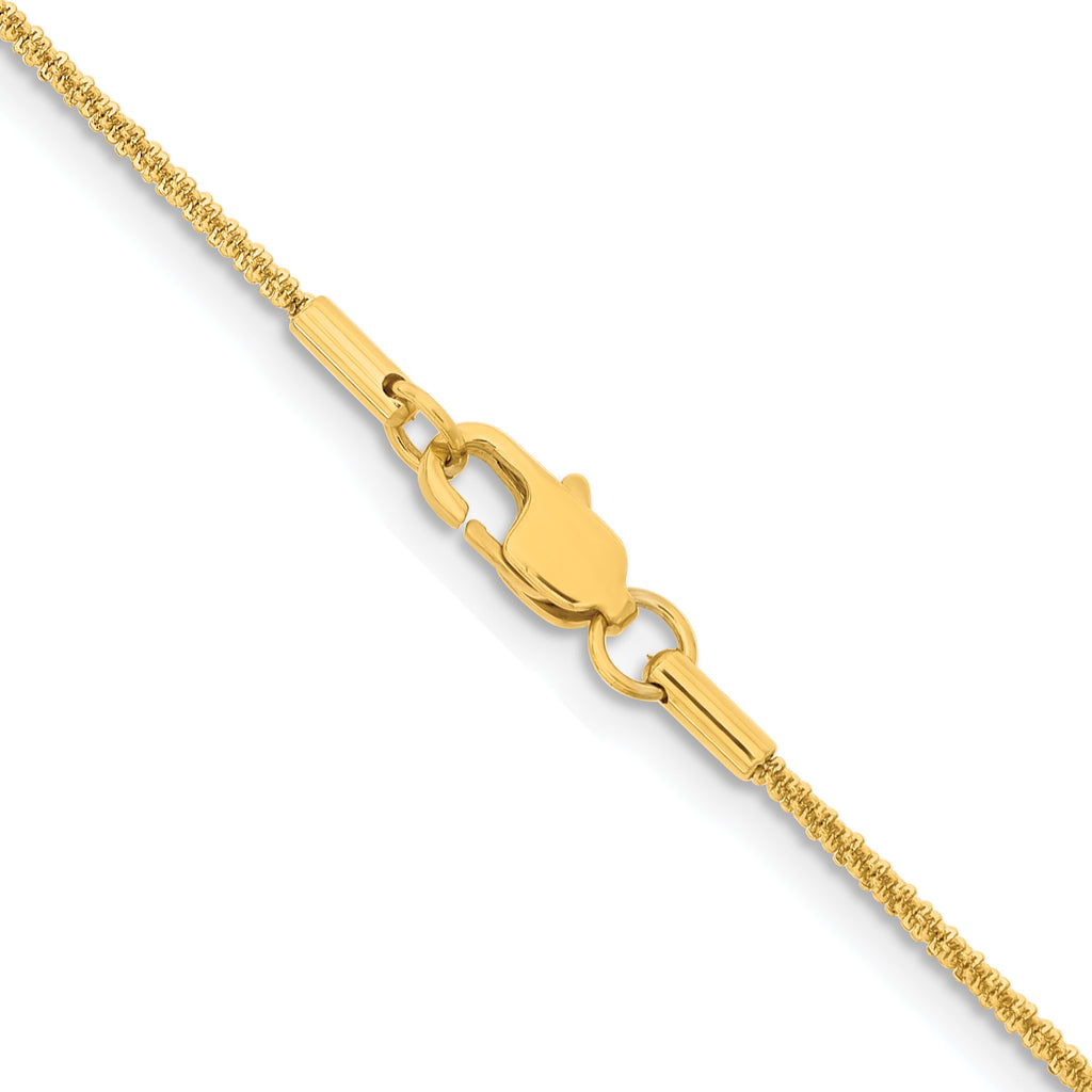 Chisel Stainless Steel Polished Yellow IP-plated 1.7mm Cyclone Chain