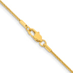 Chisel Stainless Steel Polished Yellow IP-plated 1.7mm Cyclone Chain