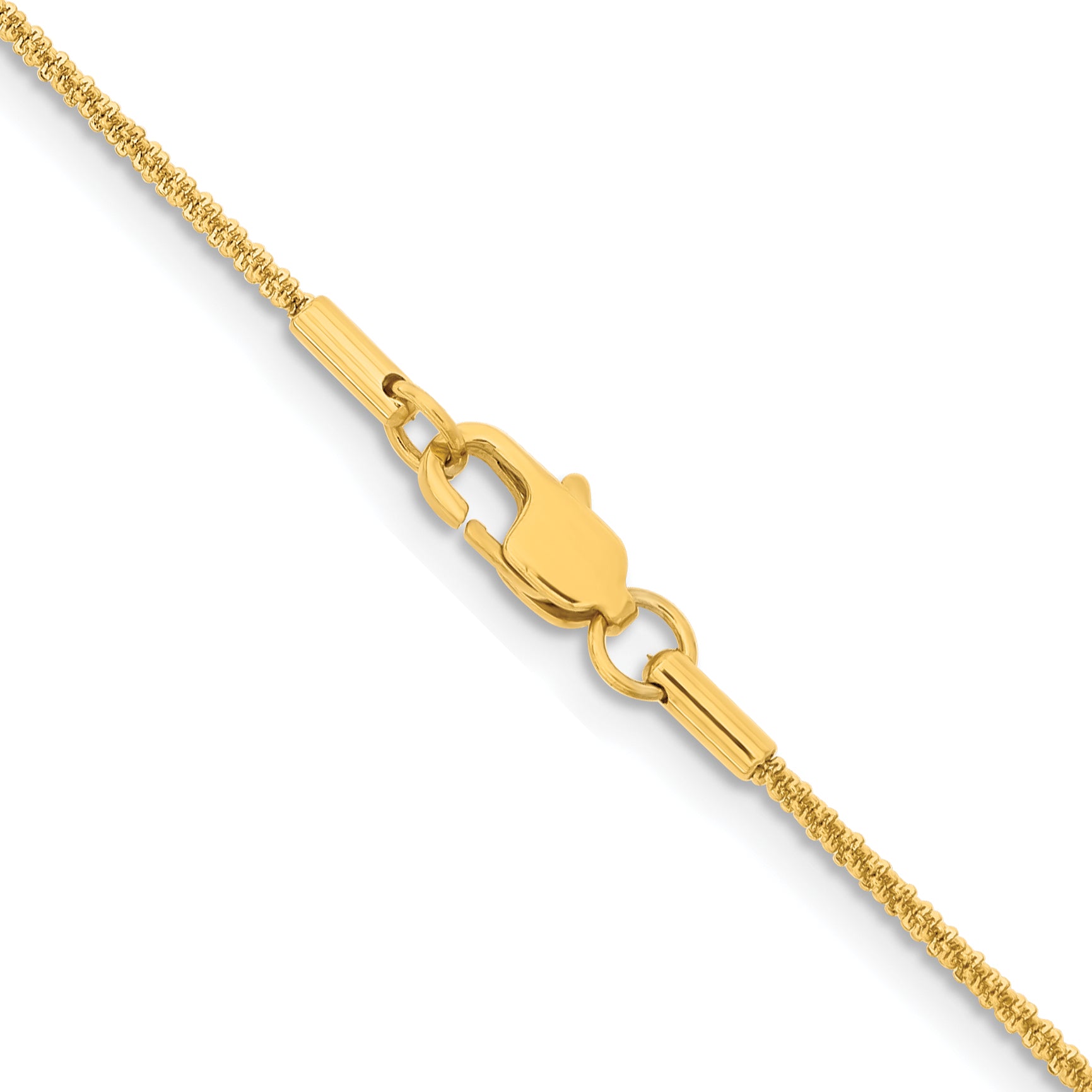 Chisel Stainless Steel Polished Yellow IP-plated 1.7mm Cyclone Chain