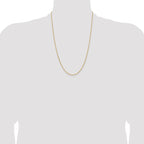 Chisel Stainless Steel Polished Yellow IP-plated 1.7mm Cyclone Chain