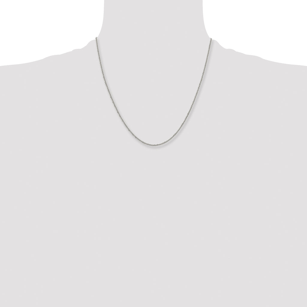 Women's Stainless Steel Cyclone Chain Necklace 2.2mm