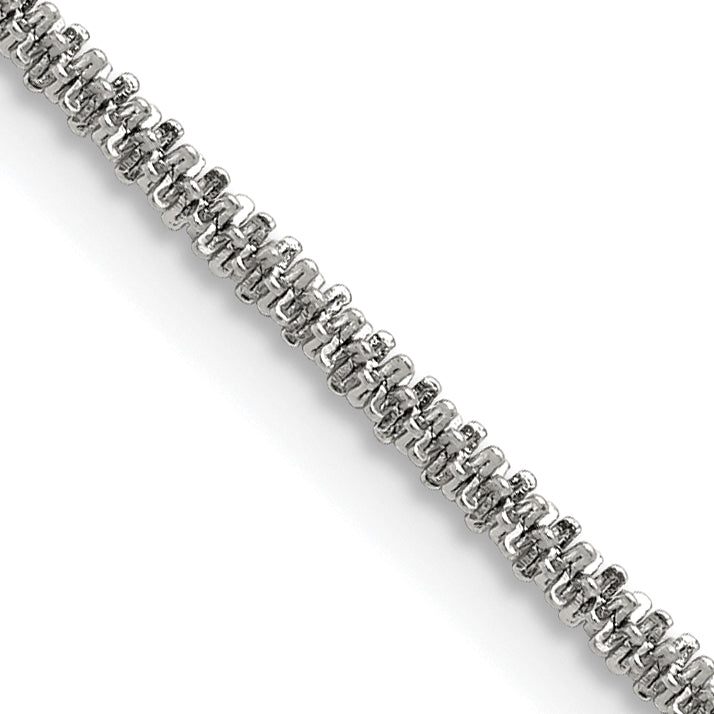 Women's Stainless Steel Cyclone Chain Necklace 2.2mm Main image