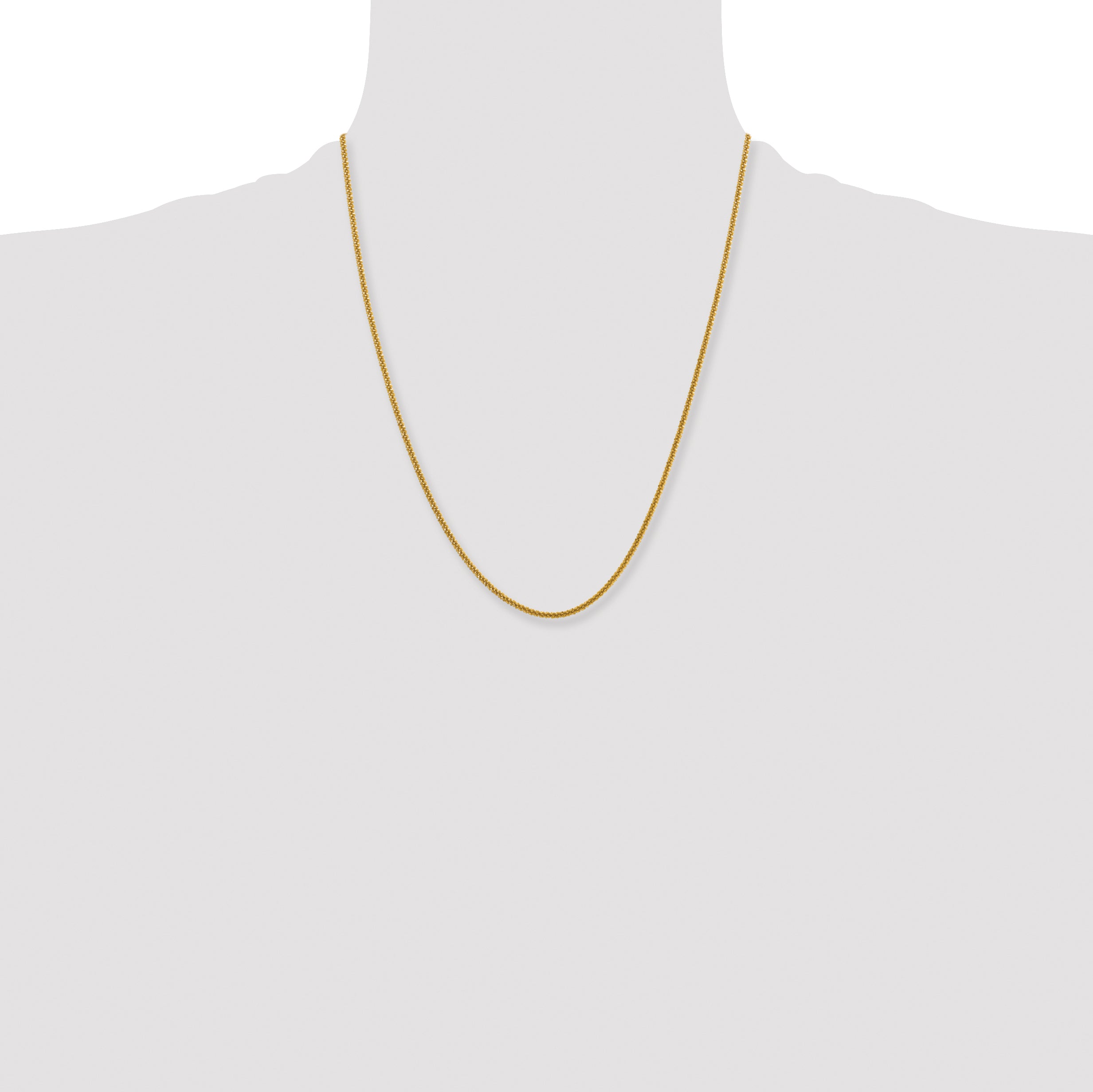 Chisel Stainless Steel Polished Yellow IP-plated 2.2mm 22 inch Cyclone Chain