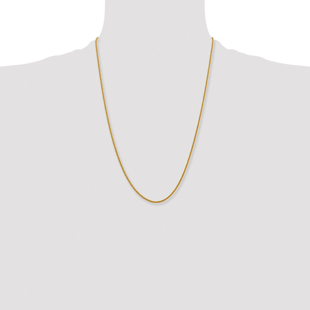 Chisel Stainless Steel Polished Yellow IP-plated 2.2mm Cyclone Chain