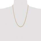 Chisel Stainless Steel Polished Yellow IP-plated 2.2mm Cyclone Chain