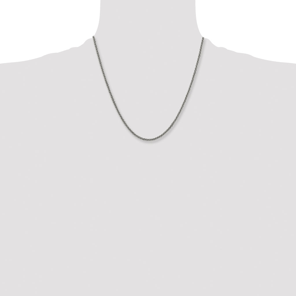 Stainless Steel Cyclone Chain Necklace 3mm