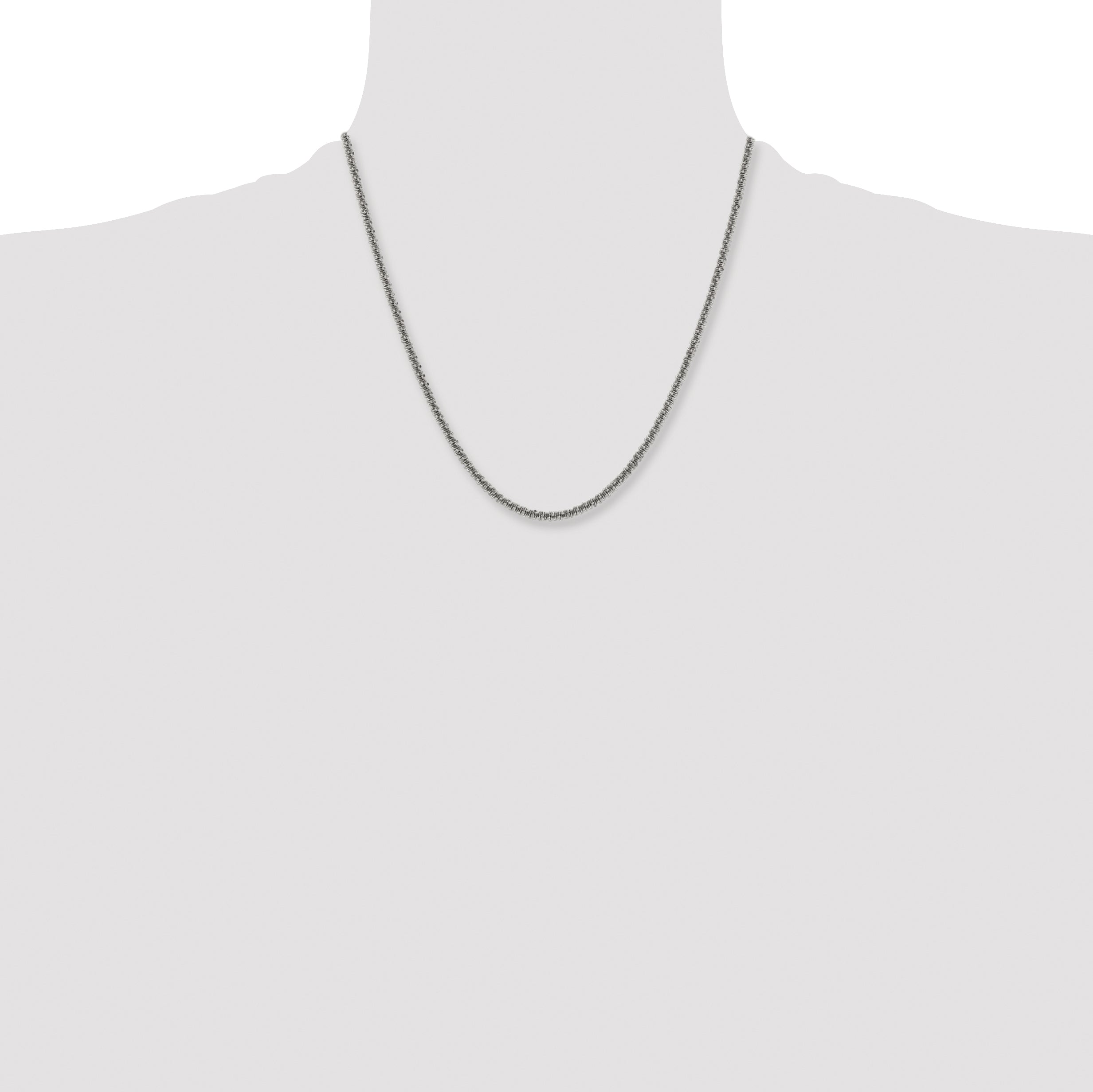 Stainless Steel Cyclone Chain Necklace 3mm