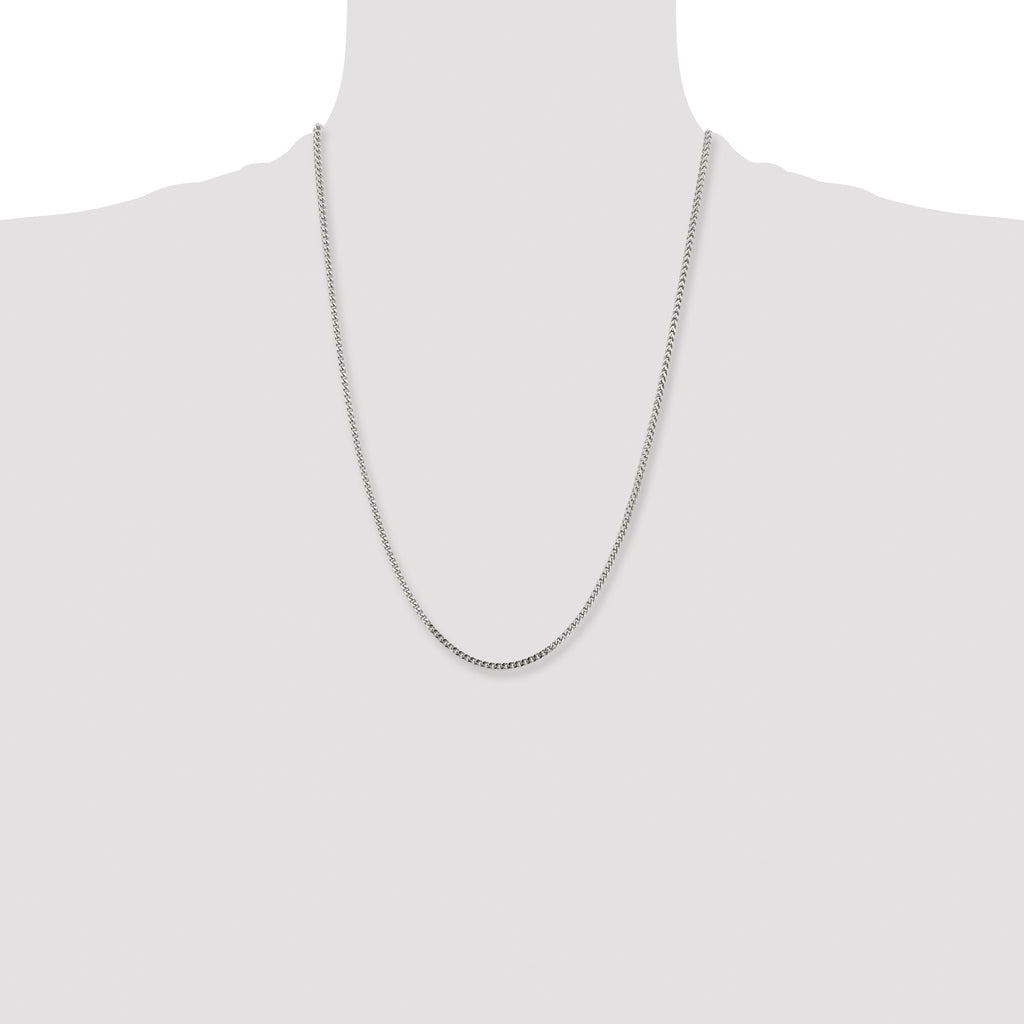 Chisel Stainless Steel Polished 2.5mm Franco Chain