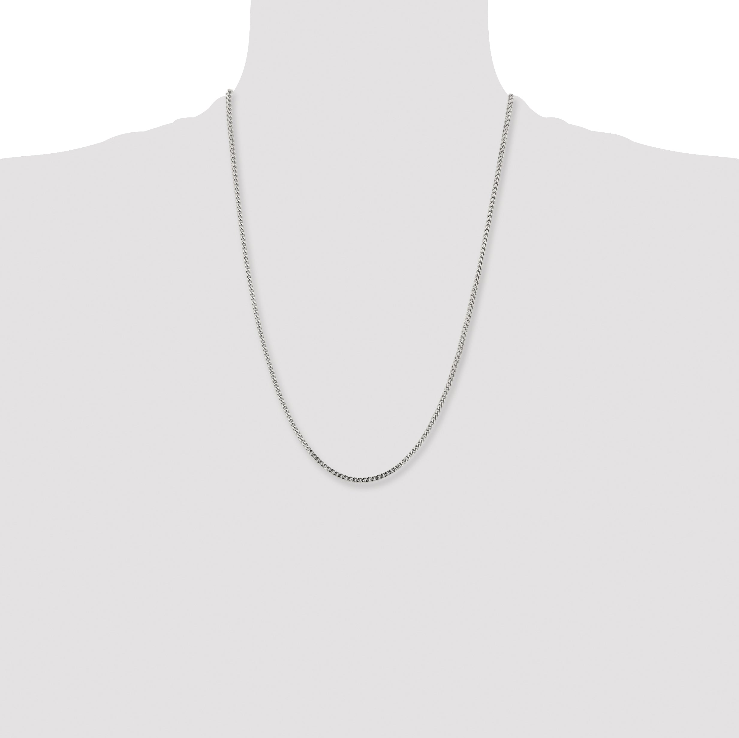 Chisel Stainless Steel Polished 2.5mm Franco Chain