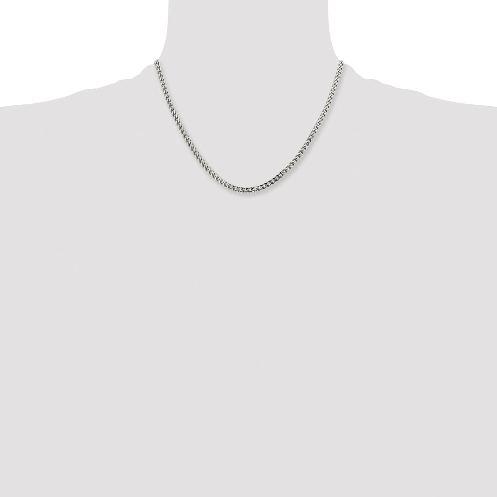 Chisel Stainless Steel Polished 3mm Franco Chain